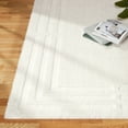 thumbnail image 4 of TOWN & COUNTRY EVERYDAY Cloud Shag Plush Border Area Rug with High-Low Pile, Ivory, 9'2"x12'5", 4 of 9