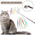 thumbnail image 5 of Cat Teasers Interactive Fishing Rod Toy Replacement Head Durable Kitty Teasing Stick Pet Play Wand for Active Cats, 5 of 7