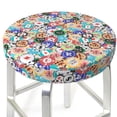 thumbnail image 3 of Hirioo Colored Casino Chips for Round Bar Stool Seat Covers Washable Stool Cushion Slipcover Elastic Bar Chair Covers for 12-14 Inch Chair-13 inch, 3 of 7
