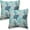 Blue Teal Coral, variant on Coastal Pillow Covers 16x16 Inch 2 Pcs Blue Teal Turquoise Coral Summer Outdoor Decor Throw Pillows Nautical Sea Ocean Themed Holiday Decoration Pillowcase Linen Cushion Cover for Couch Sofa