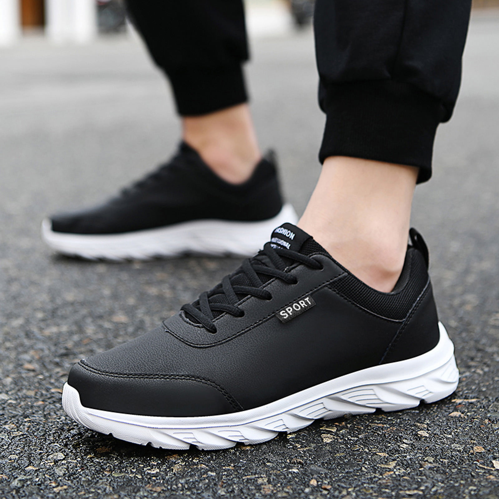 Dakaela Men's Waterproof Hiking Shoes Non Slip Trekking Trail Shoes Backpacking Boots Work Sneakers