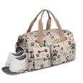 thumbnail image 2 of Women Men Gym Bag,Paw Prints and Bones Small Duffle Bag Spend the Night Bags for Women with Shoes Compartment Washbag,Detachable Shoulder Strap,19.7x8.3x11 Inches, 2 of 5