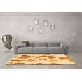 thumbnail image 3 of Ahgly Company Indoor Rectangle Abstract Orange Modern Area Rugs, 2' x 5', 3 of 4