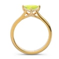 thumbnail image 4 of Diamond-Capitals 2.00 Ct Beautiful Trillion Cut Simulated Peridot Gemstone Womens Engagement Ring 18K Yellow Gold Size 10, 4 of 7