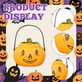 thumbnail image 3 of BESTSKY Plastic Pumpkin Bucket,Pumpkin Shape Container Indoor Halloween Decor,Tight-Fitting Handle Halloween Decorations Outdoor,Style17, 3 of 7