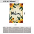 thumbnail image 3 of Fall Thanksgiving Floral 12 Garden Flag 12.5x18 Inch Double Sided For Outside Small Burlap Yard Flag 1 Flag, 3 of 5