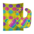 thumbnail image 2 of Multicolor Rainbow Heart Baby Bib and Burp Cloth, 2 of 2