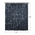 thumbnail image 5 of Math Equations Science Symbols Black Pattern Shower Curtain 72"x84" ,Bathroom Decorative Shower Curtains Set with 12 Hooks,Modern Waterproof Washable Shower Curtain, 5 of 6