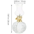 thumbnail image 2 of NIAIZEK Vintage Style Glass Kerosene Lamp for Camping Hiking Traveling Portable, 2 of 6