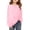Pink, variant on Girls Long Sleeve Casual Pullover Crewneck Sweatshirt for Daily Wear Comfortable Loose Fit Top for Kids Teens
