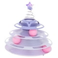 thumbnail image 4 of Interactive Cat Toy,Cat Toy Roller 3 Cat Ball Toy Cat Turntable Track Toy Finest Materials, 4 of 12