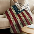 thumbnail image 5 of 4th Of July PALIFEUR Throw Blanket, 27.55 x 39.37 Inch Patriotic Flannel Blankets, Independence Day Throw Blanket for Couch Bed Office,Amercian Flag Decorate Soft Lightweight Blanket, 5 of 7