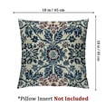thumbnail image 4 of nygtbtfer Blue White Pillow Set of 2, Persian Carpet Design Decorative Throw Pillows Linen Farmhouse Cushion Pillow Covers for Sofa Couch Outdoor Decor White, 4 of 7