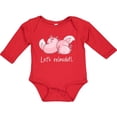 thumbnail image 3 of Inktastic Let's Relaxolotl with Cute Sleeping Axolotls Boys or Girls Long Sleeve Baby Bodysuit, 3 of 5