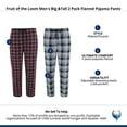 thumbnail image 5 of Fruit of the Loom  Big &Tall 2 Pack Flannel Pajama Pants (Men), 5 of 5