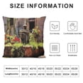 thumbnail image 5 of BANET  Throw Pillow Cushion Cover, Italian Streets in Countryside with Traditional Brick Houses Old Tuscan Prints, Decorative Square Accent Pillow Case 20x20in, 5 of 5