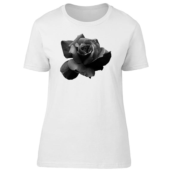 Realistic Black Rose Tee Women's -Image by Shutterstock
