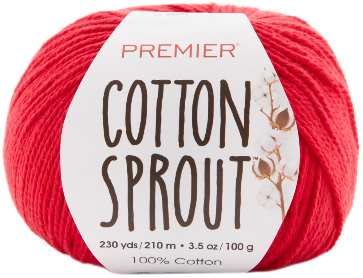 Premier Yarns Cotton Sprout Yarn-Red