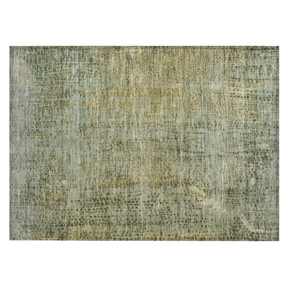 Dalyn Rugs Machine Washable Indoor/Outdoor Chantille ACN2088 Green 1'8" x 2'6" Rug