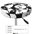 thumbnail image 4 of Daiia Seamless Pattern Cute Panda Stool Covers Round,Round Bar Stool Covers Waterproof Bar Chair Covers Washable Stool Cushion Slipcover for 12-14 Inch Chair-14 inch, 4 of 7