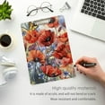 thumbnail image 4 of FMSHPON Beautiful Red Poppies Clipboard Hardboard Wood Nursing Clip Board and Pull for Standard A4 Letter 13x9 inches, 4 of 7