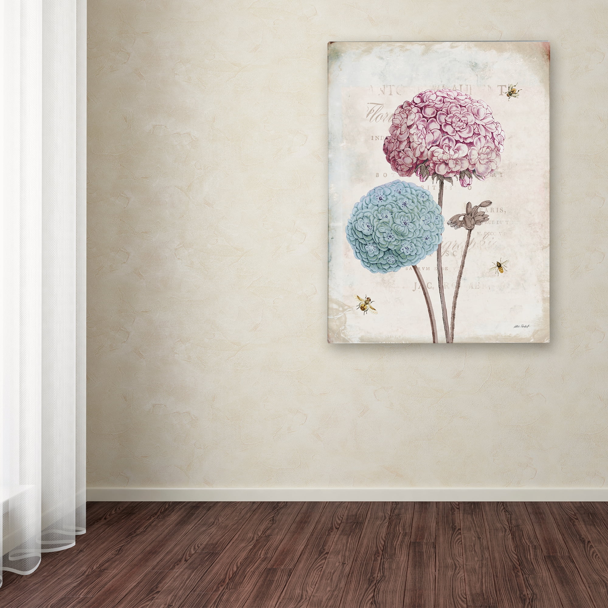 Trademark Fine Art 'Geranium Study II Pink Flower' Canvas Art by Katie Pertiet