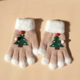 thumbnail image 5 of Hellosay Womens Gloves for Cold Weather Thermal Warm Christmas Gifts Khaki, 5 of 7