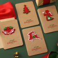 thumbnail image 3 of Tarjetas de Felicitación pequeñas creativas de Feliz Navidad para niños, tarjetas de felicitación de Feliz Navidad, tarjeta de regalo de Año Nuevo, 2022, 3 of 4