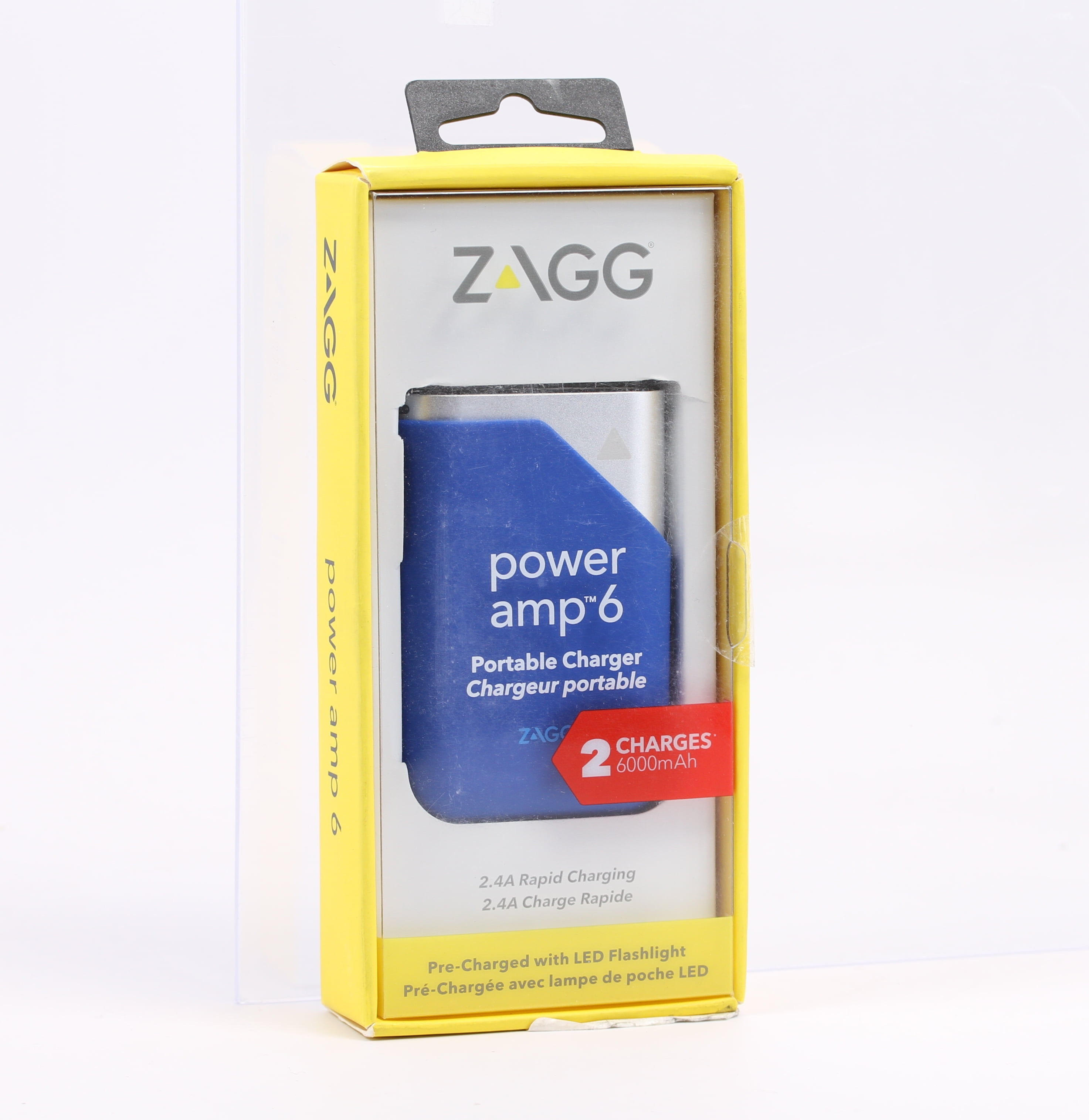 Zagg Power amp 6 Portable Charger (6000mAh) Blue