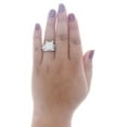 thumbnail image 5 of 10K White Gold Ladies Princess Cut Diamond Wedding Engagement Ring Set 2.01 Ct., 5 of 5