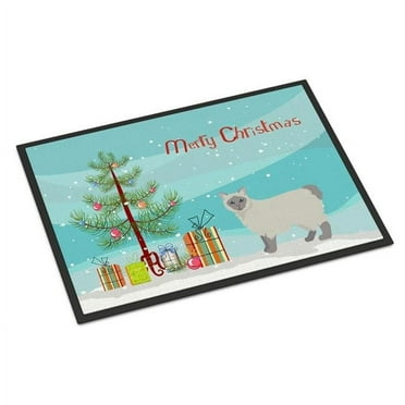 Carolines Treasures CK4675MAT 18 x 27 in. Owyhee Bob No.1 Cat Merry Christmas Indoor or Outdoor Mat