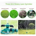 thumbnail image 4 of 360 Rotating Sprinkler, Automatic Lawn Sprinkler For Yard, Garden Irrigation System With Adjustable Spray, Large Area Water Sprinkler For Grass And Botanicals, Green, 4 of 8