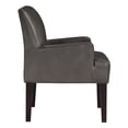 thumbnail image 3 of Pemberly Row Contemporary Guest Chair in Pewter Faux leather, 3 of 7
