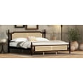 thumbnail image 4 of King Pine Bed with Rattan Headboard & Footboard - Espresso, 4 of 25