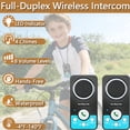 thumbnail image 5 of UHAXZ Elderly Intercom System, Full Duplex Talk, Wireless, Portable, 2-pack, 5 of 9