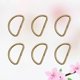 thumbnail image 3 of 20PCS Metal Shoulder Strap D Ring Multipurpose Bag Webbing Ring Accessories for Luggage Clothes Backpack Belt (Bronze), 3 of 3