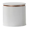 thumbnail image 3 of Round Matte Iron Tea Canister, Flat Lid Airtight Tin Container for Tea Leaves, Small Empty Metal Tea Jar for Storage Organization 4 Inch Yellow, 3 of 6