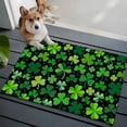thumbnail image 3 of Saint Patrick's Day Entryway Rug 2'x3'&nbsp; Non Slip Front Door Mats, Spring Farmhouse Botanical Clovers Entrance Rugs Indoor Outdoor Carpet, Washable Floor Mats Small Area Rug for Bedroom Kitchen, 3 of 8