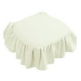 thumbnail image 4 of New French Cotton Simple Seat Cushion Fabric Not Soft Chair Pad Ruffled Chair Cushions with Ties, Officewooden Dinner Chair, 4 of 4