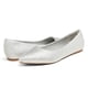 thumbnail image 4 of Flats para Mujer DREAM PAIRS Punta Fina Brillo Plateado Talla 6, 4 of 5