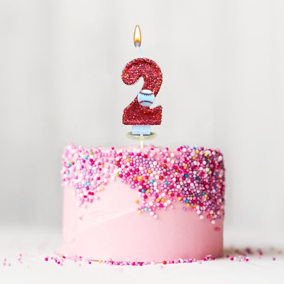 RKSTN A Pendant Baseball Birthday Candle 9th Baseball Cake Topper Decor Nine Year Candles Red Glitter Number 9 For Cupcake Topper Decorations Birthday Party Kids Adults