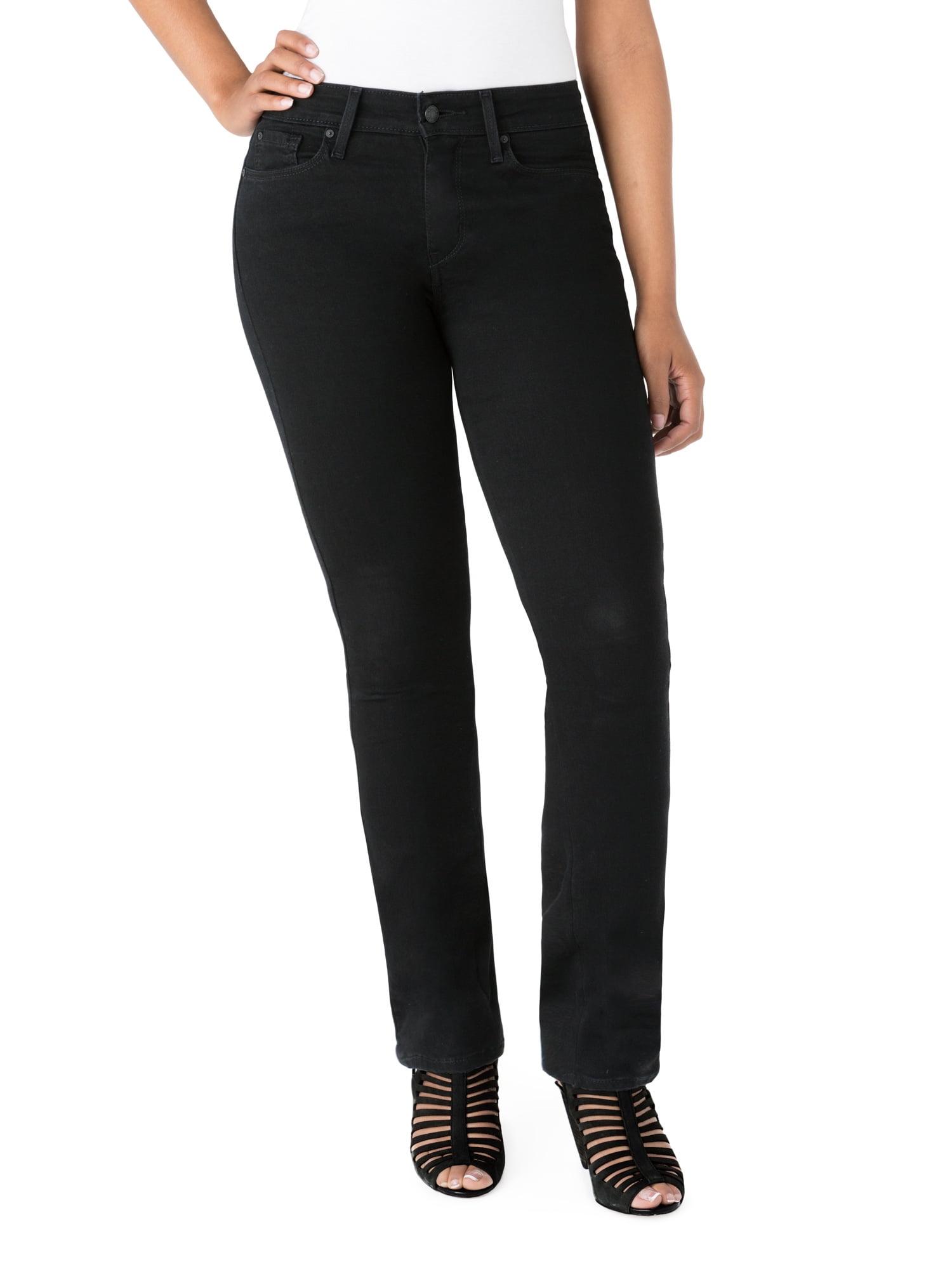 Signature by Levi Strauss & Co. Women's Curvy Straight Jeans - Walmart.com