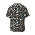 thumbnail image 6 of Daiia Paw Animal Men's Linen Shirts Short Sleeve Casual Shirts Button Down Shirt for Men Beach Summer Wedding Shirt-Small, 6 of 6