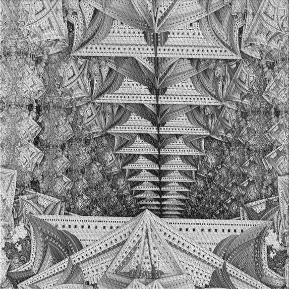 Ahgly Company Machine Washable Indoor Square Transitional Silver Gray Area Rugs, 6' Square