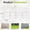 thumbnail image 7 of Homall Outdoor Patio 4 Panel Screen Enclosure,Plastic Privacy Screens, Air Conditioner Fence Panels, Trash Can Fence for Garden, White, 7 of 7