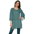 thumbnail image 1 of Moomaya Kimono Sleeve Mini Kurta Summer Tunic Printed Short Kurtis For Women, 1 of 5