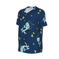 thumbnail image 6 of Fotbe Space Dinosaur Baseball Jersey Shirt for Men and Women, Casual Short Sleeves Button Down T-Shirt-X-Large, 6 of 9