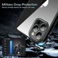 thumbnail image 3 of Veeki Crystal Clear Designed for iPhone 12 Pro Max Case, [Not Yellowing] [Military Grade Drop Tested] Shockproof Protective Phone Case Slim Thin Cover 5G 6.7 inch 2020, Clear, 3 of 6