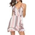 thumbnail image 1 of Birdeem Robe Décontractée pour Femme à Col en V Sans Manches à Bretelles à Imprimé Floral Ample Style Camisole, 1 of 6