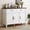 Off White, variant on 48 Inches Buffet Cabinet with Storage, Farmhouse Sideboard Buffet, with Adjustable Shelves, Rustic Brown